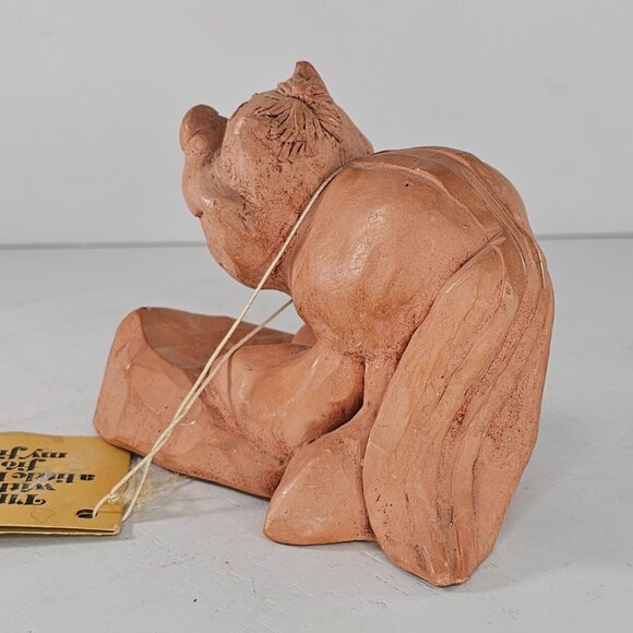 Vintage Clay Skunk Figurine With Tag By Kersten Bros Co *FLAWS* - Picture 8 of 11